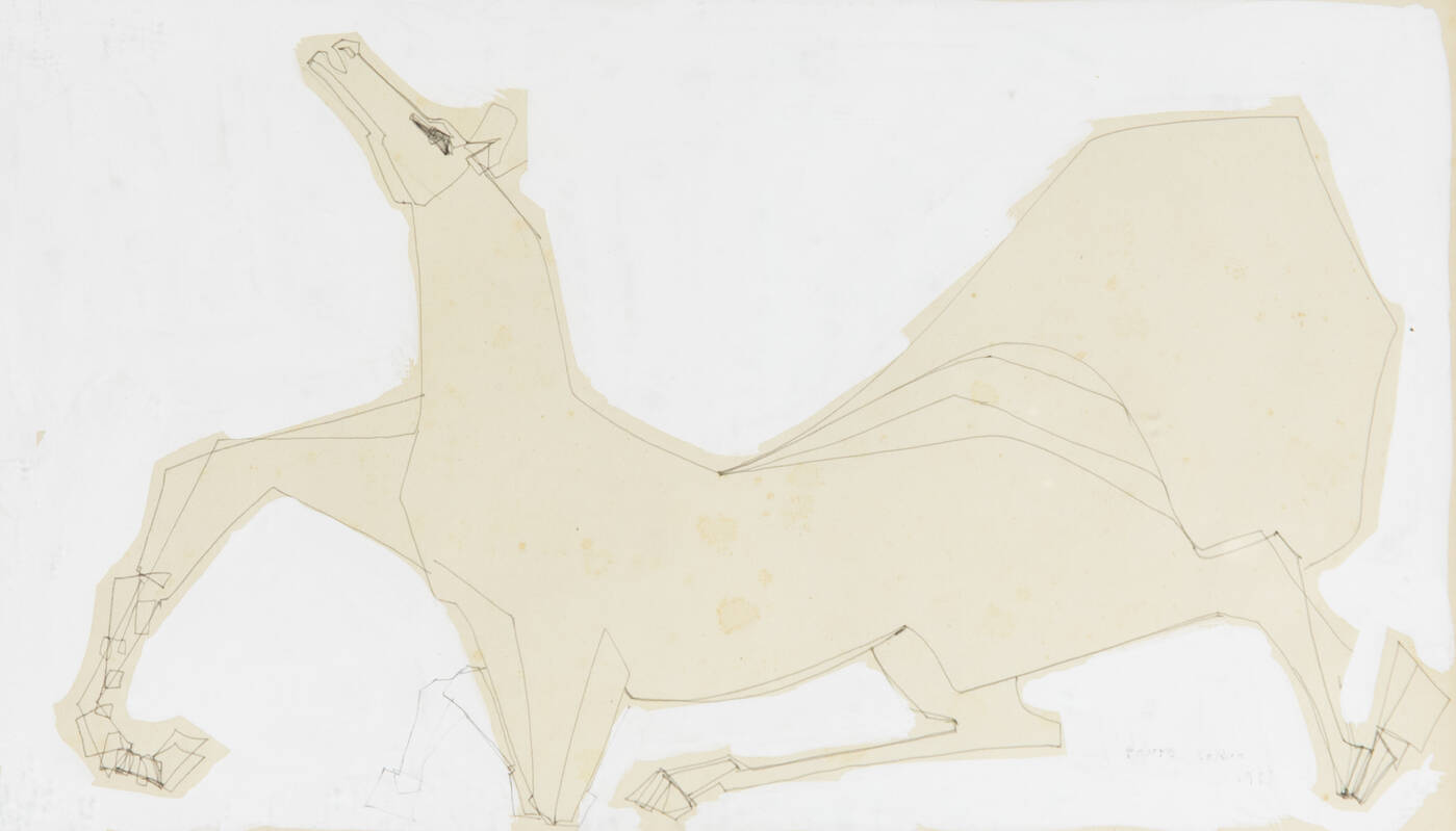 PONTE CORVO (Raffaele Pontecorvo) - 'Cavallo' 1958