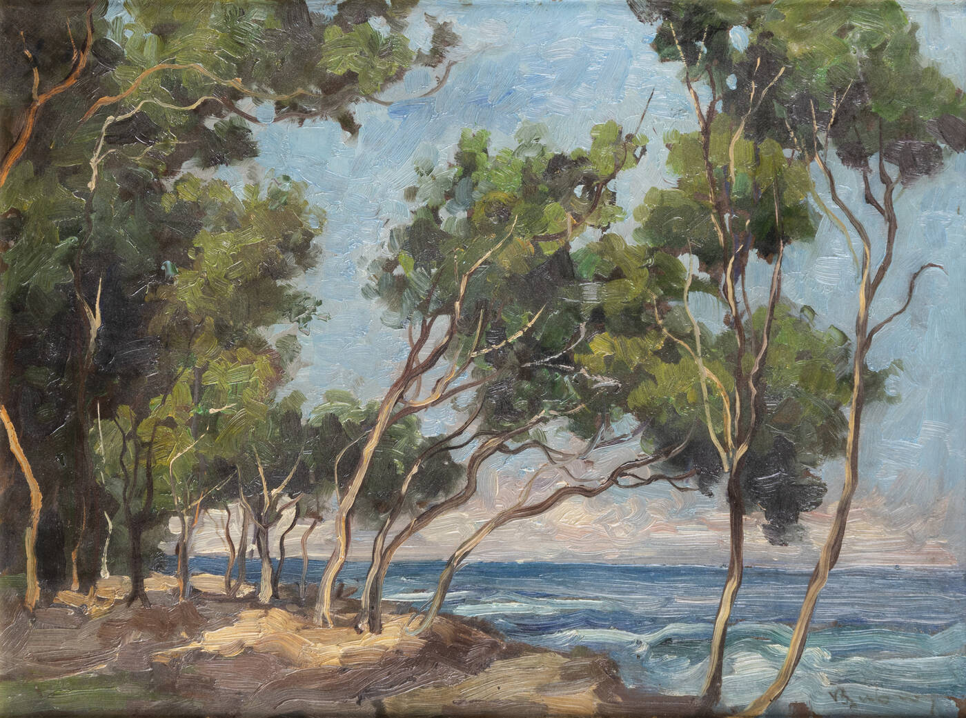 VITTORIO BUORA - 'Pini sul mare (Pietrasanta)'
