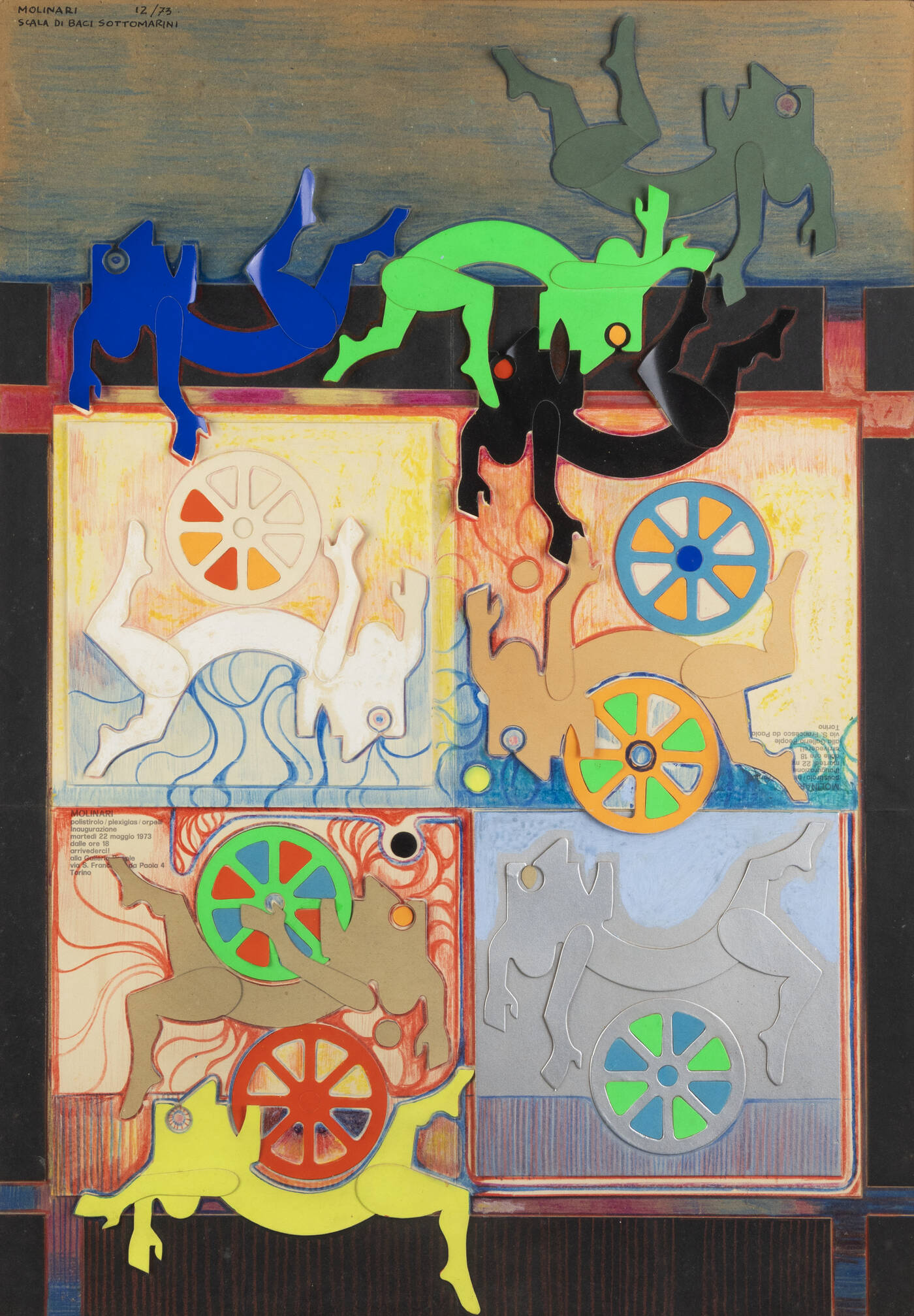 MARIO MOLINARI - 'Scala di baci sottomarini' dicembre 1973