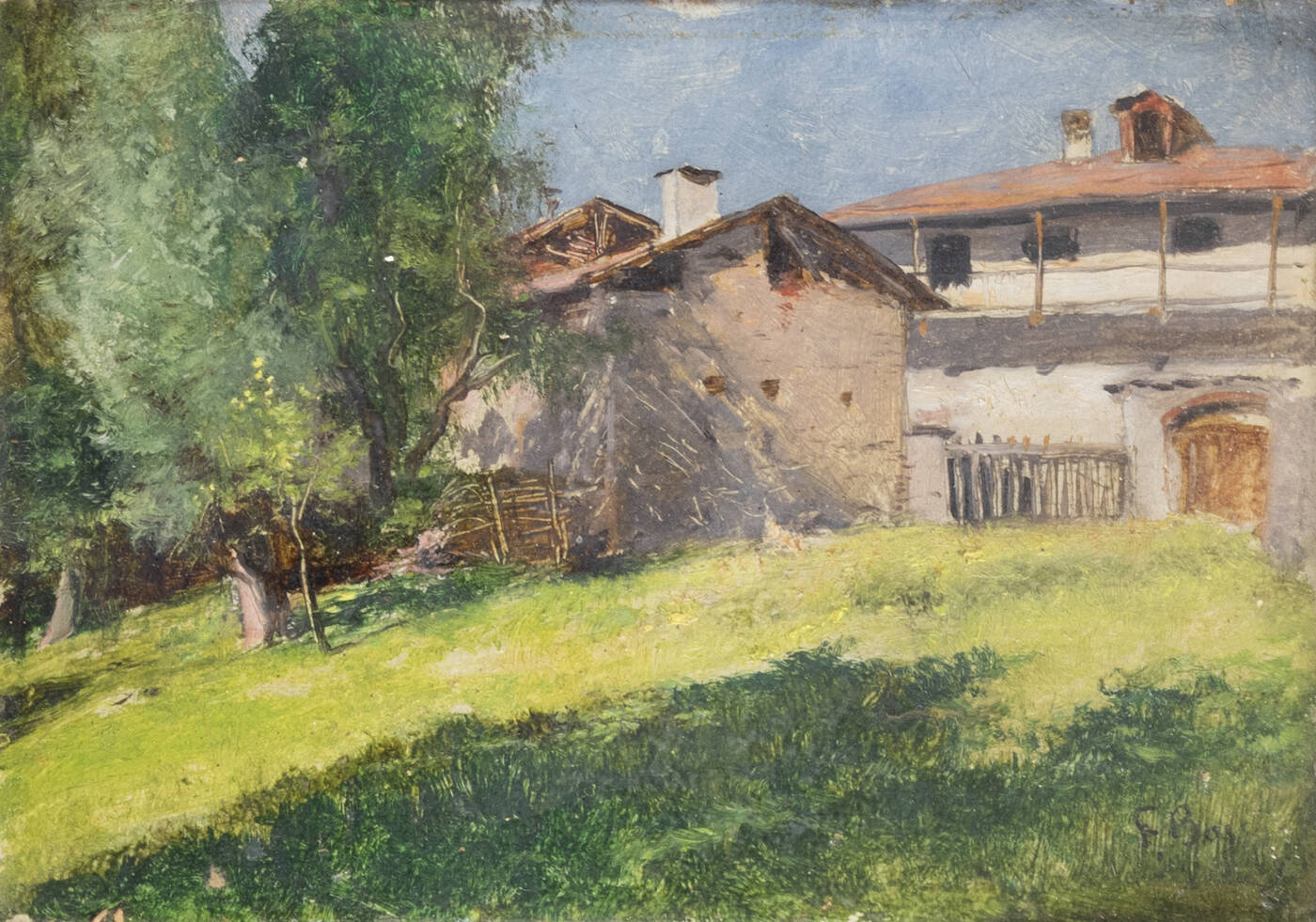 FRANCESCO BOSSO - 'San Sicario (Cesana)' 11 agosto 1929
