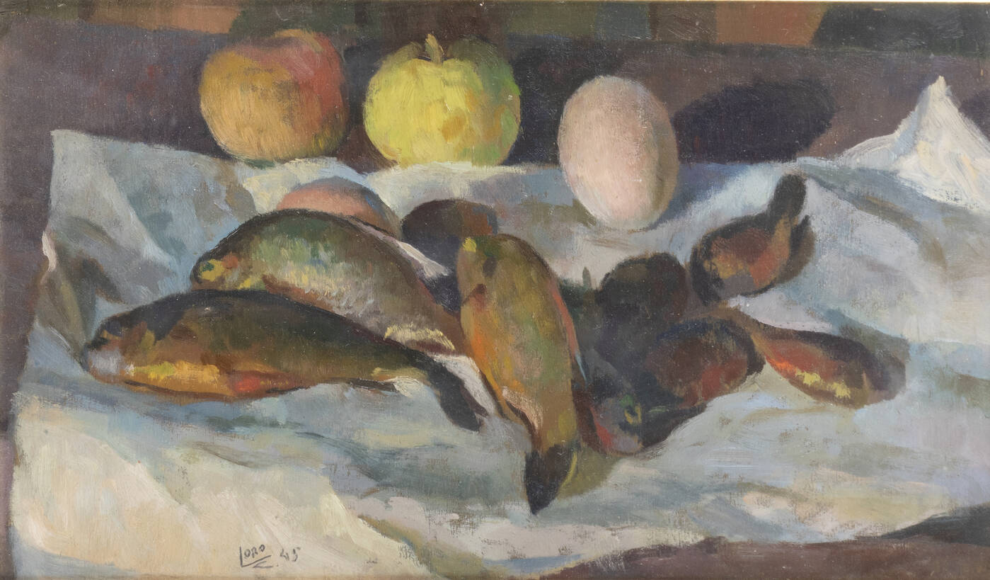 CARLO LORO - 'Natura morta' 1945