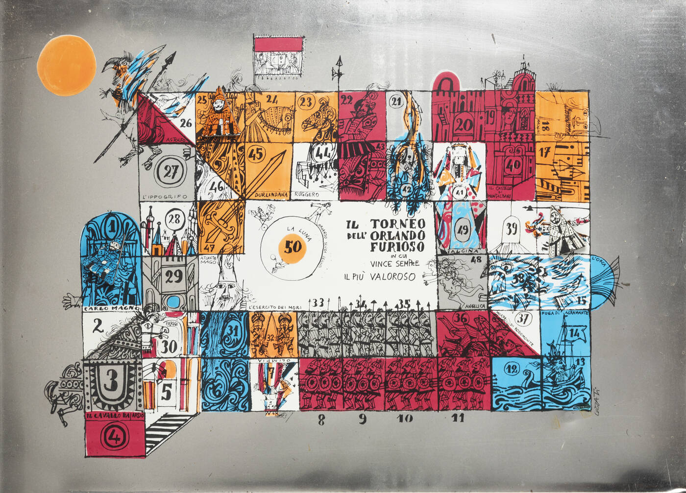 EMANUELE LUZZATI - 'Il torneo dell'orlando furioso'