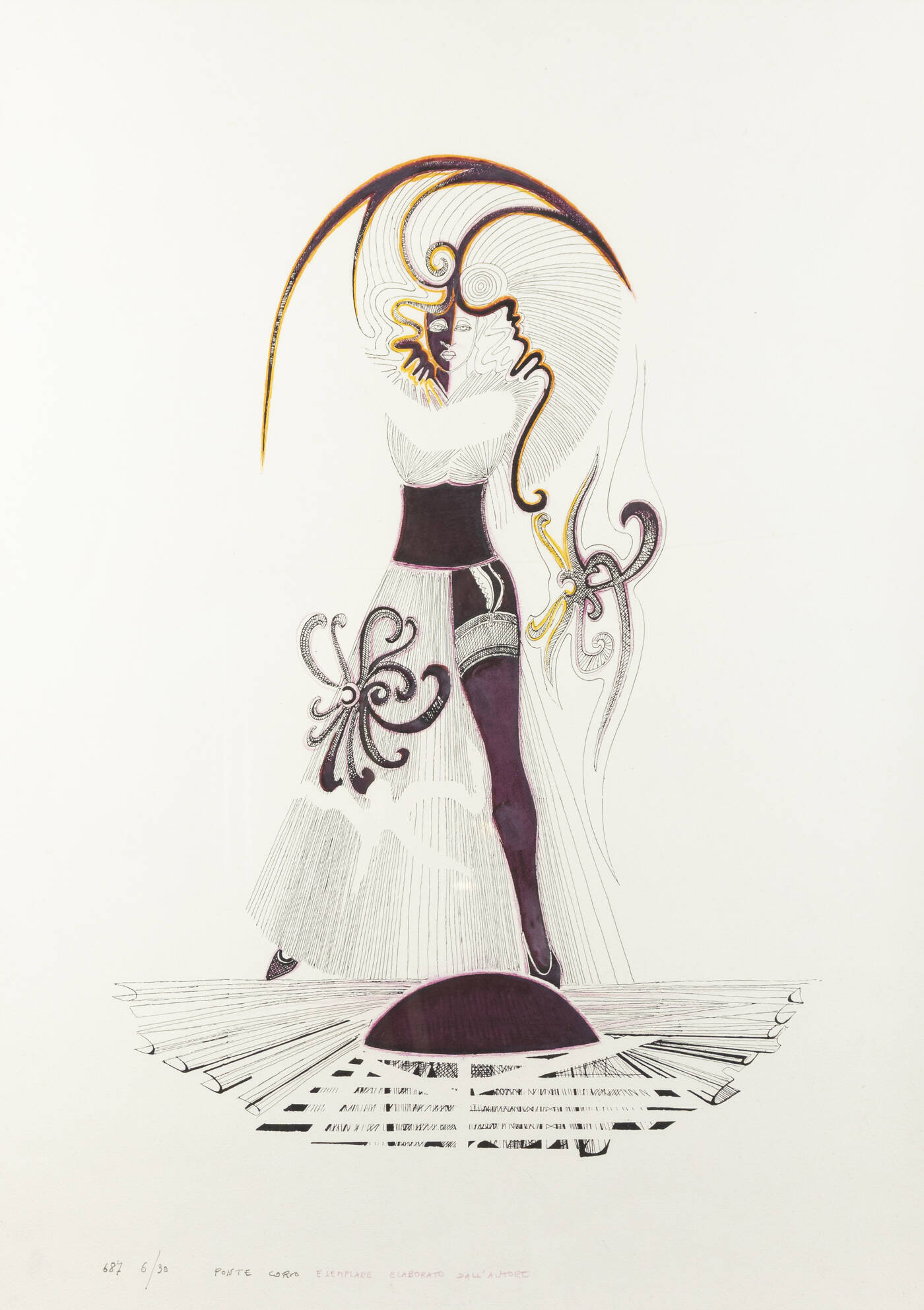 PONTE CORVO (Raffaele Pontecorvo) - 'Senza titolo'