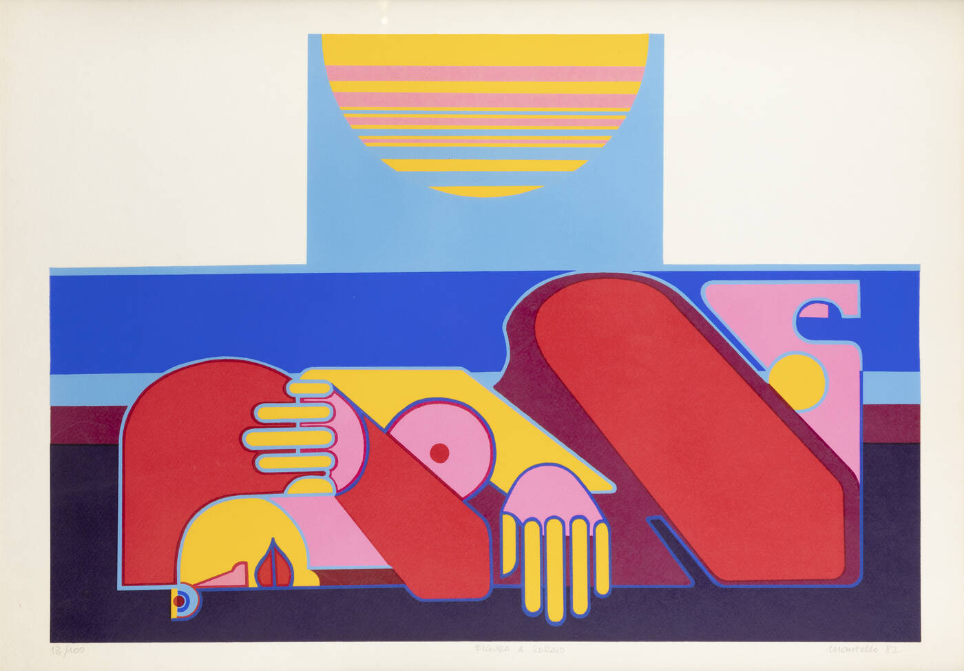 ANGELA MANTELLO - 'Figura a sdraio' 1982