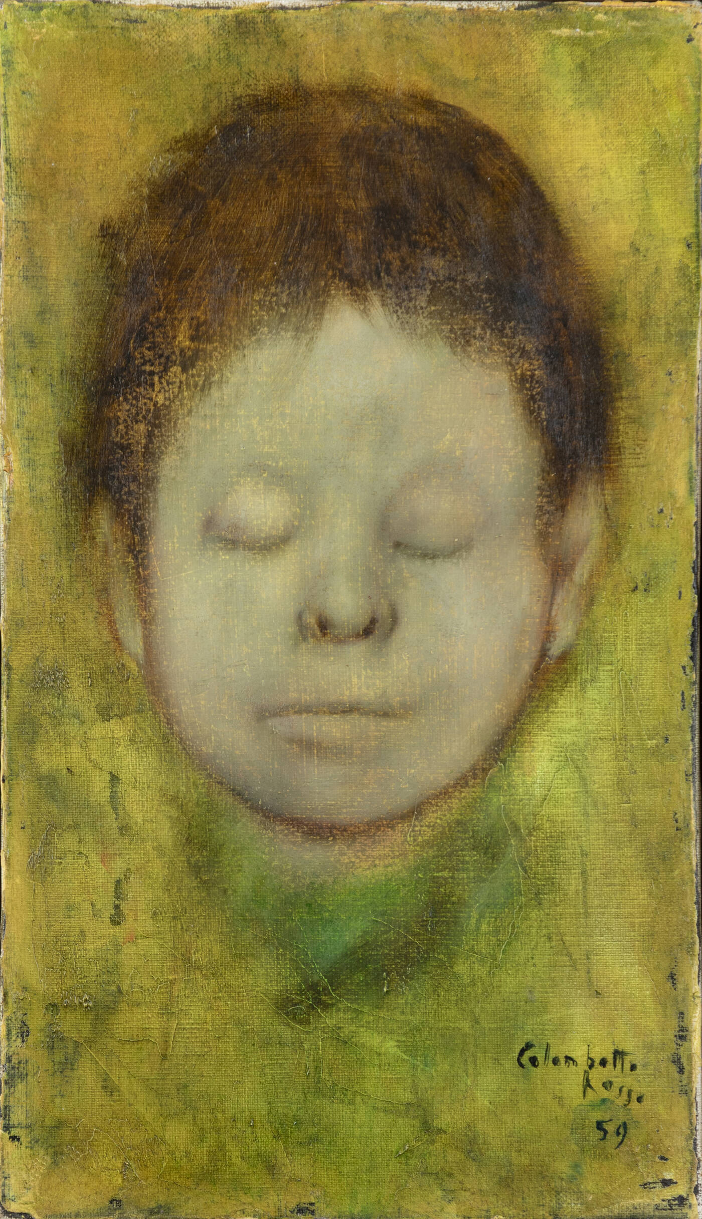 ENRICO COLOMBOTTO ROSSO - 'Testa di bambino' 1959