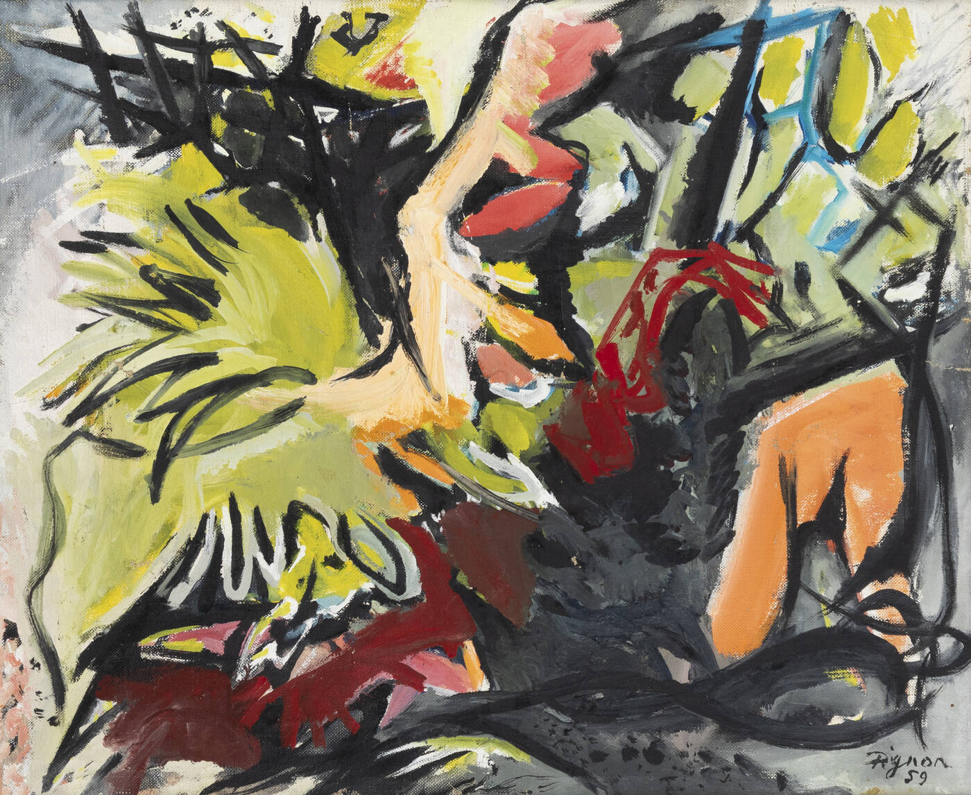 EDOUARD PIGNON - 'Combat de coqs', 1959