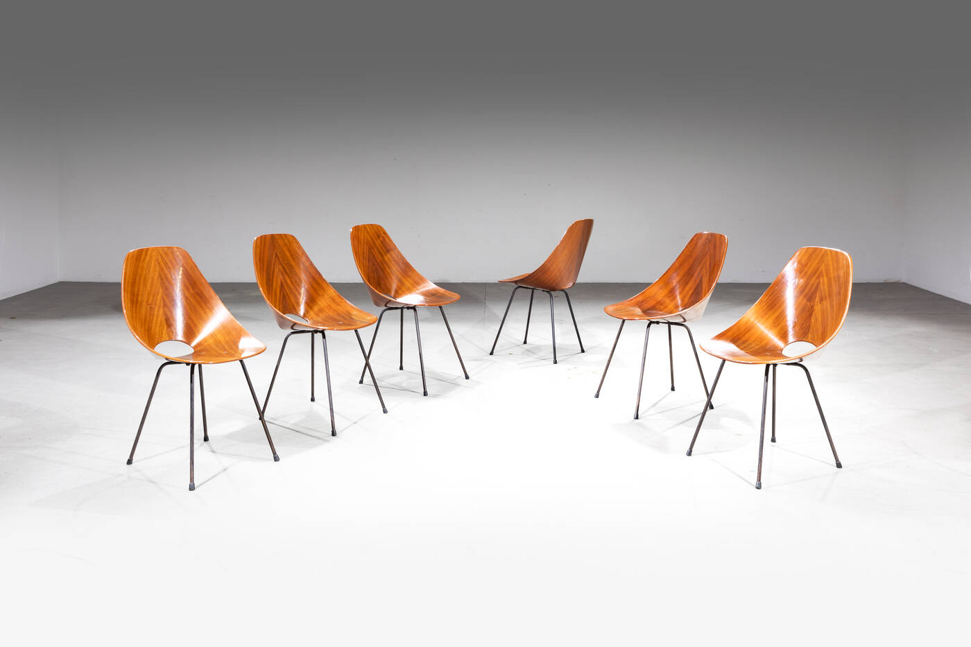 VITTORIO NOBILI - Sei sedie mod. Medea