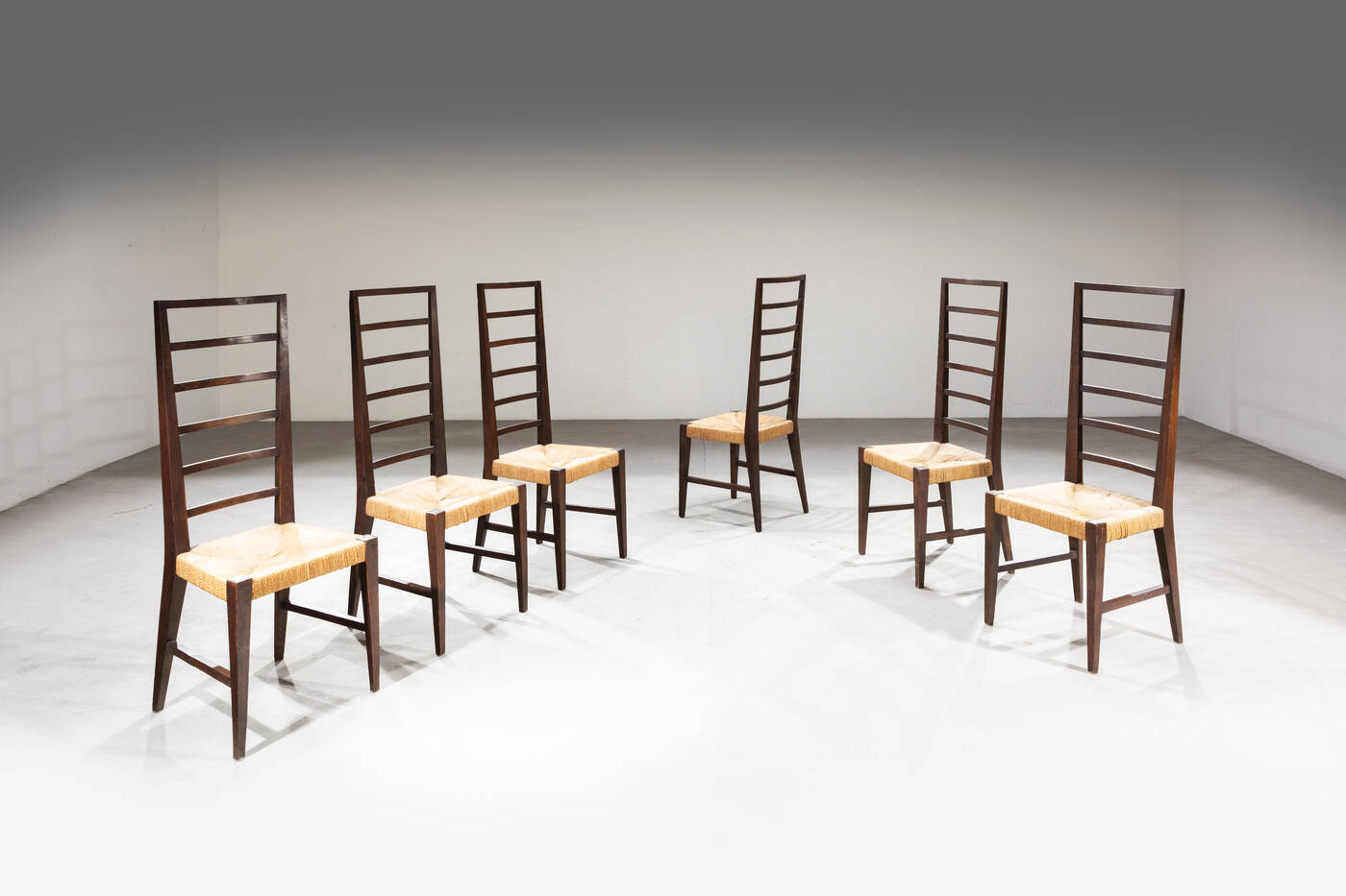 MAURIZIO TEMPESTINI, attribuito - Sei sedie