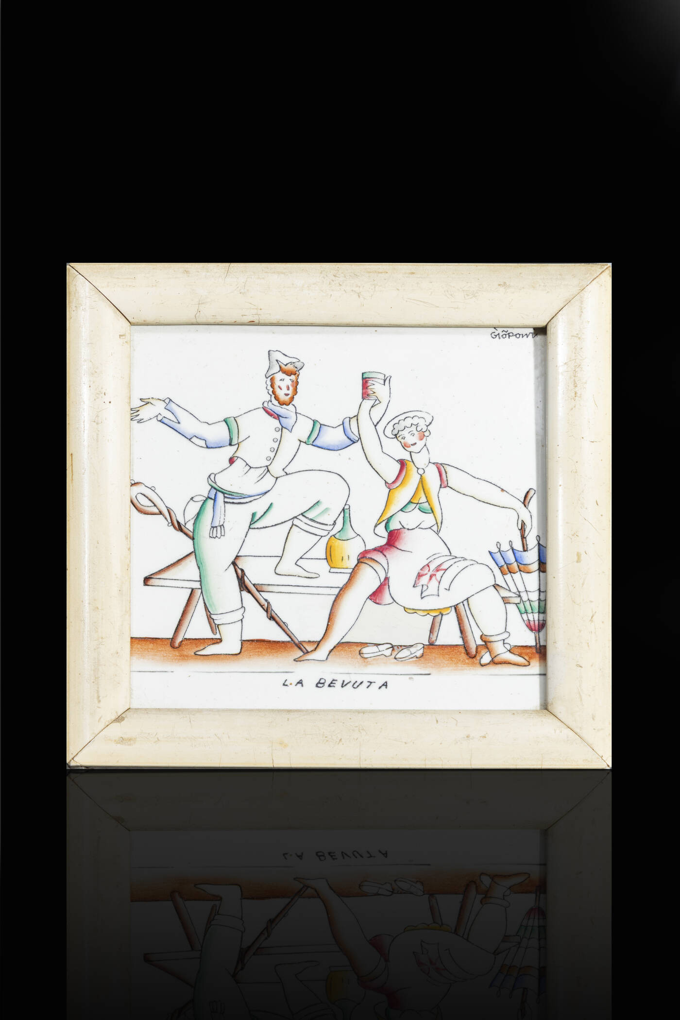 GIO PONTI - Piastrella mod. La bevuta