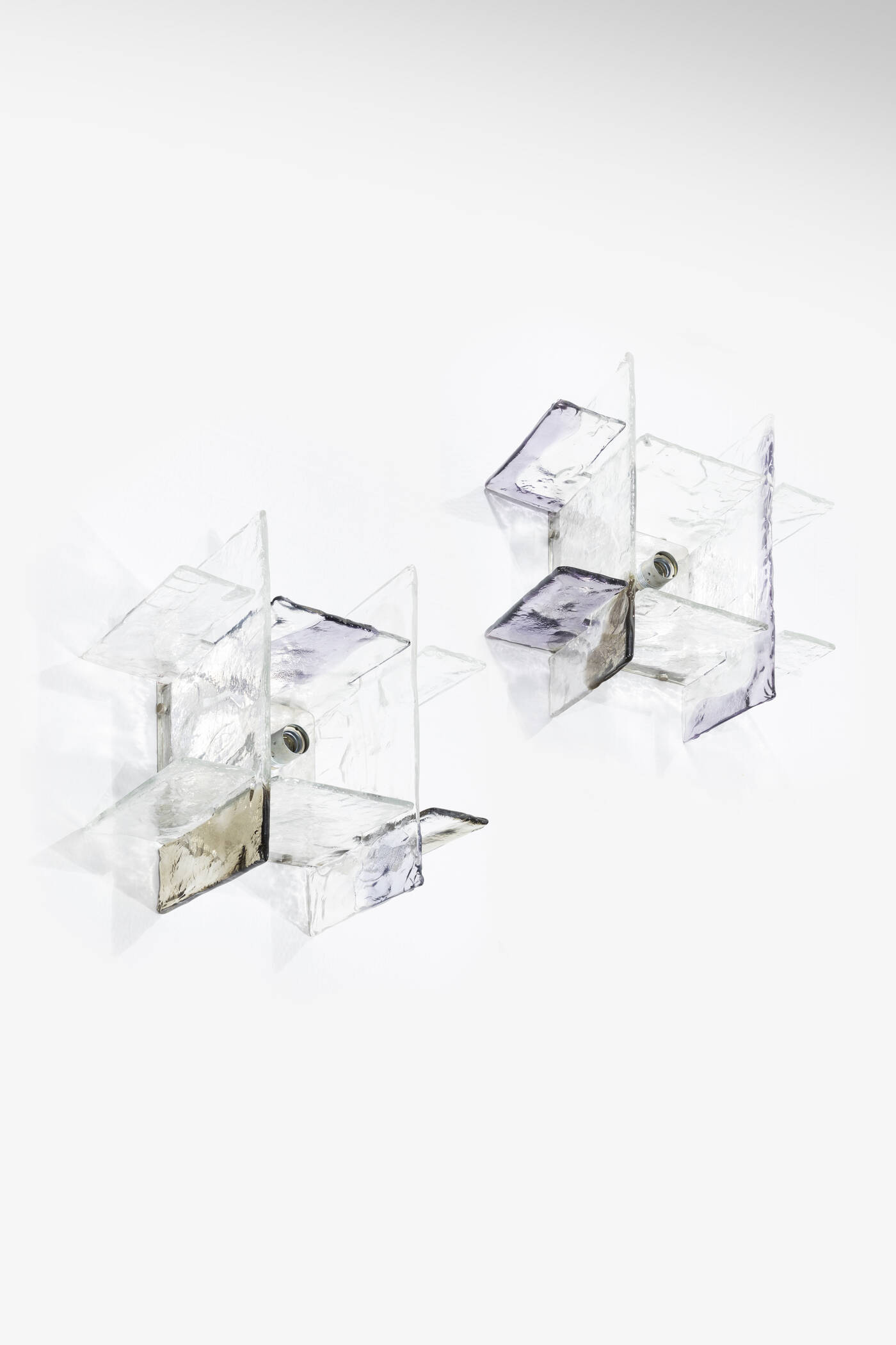 CARLO NASON - Coppia di plafoniere modulari mod. ICE