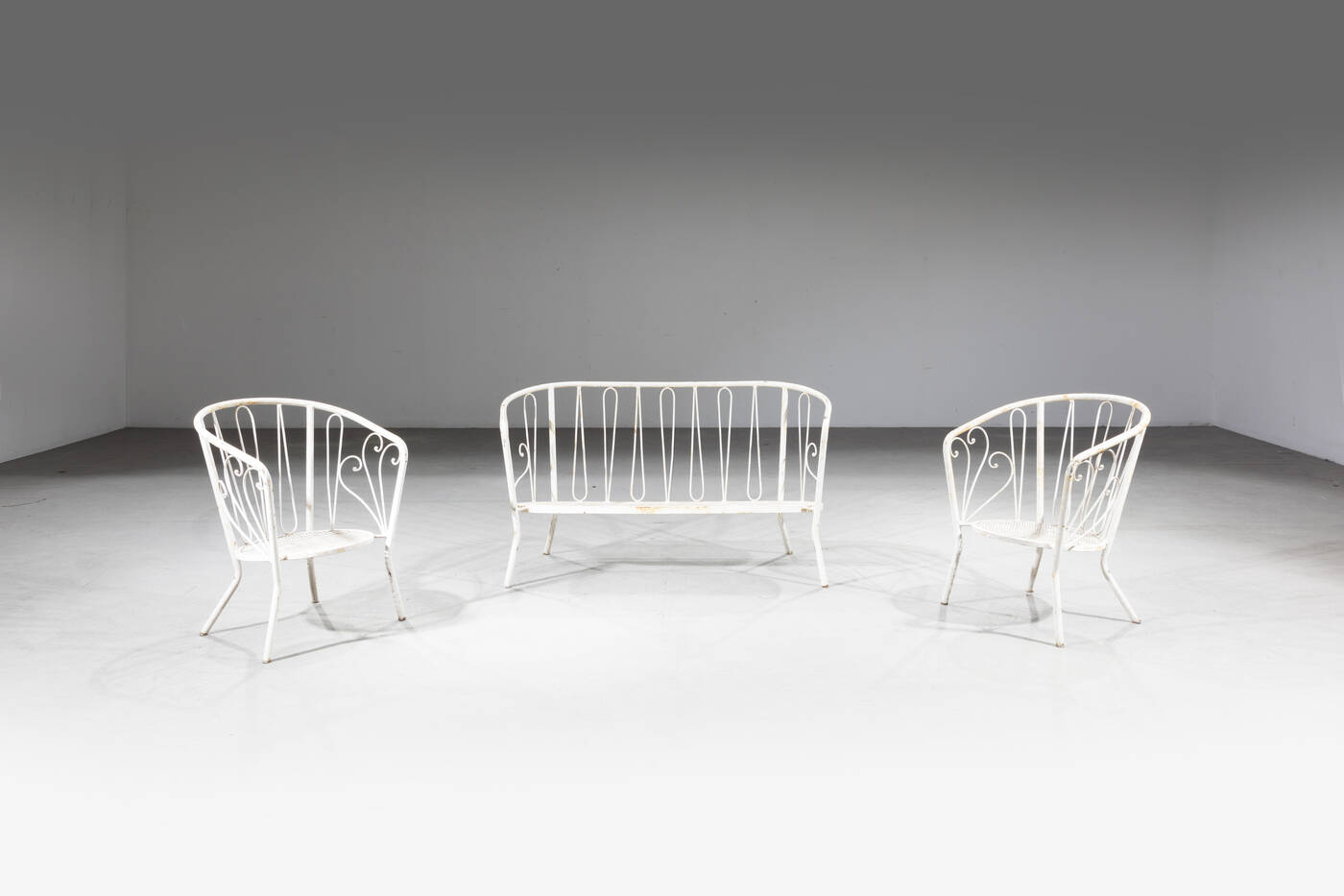 CASA E GIARDINO - Divano da giardino con coppia di poltrone