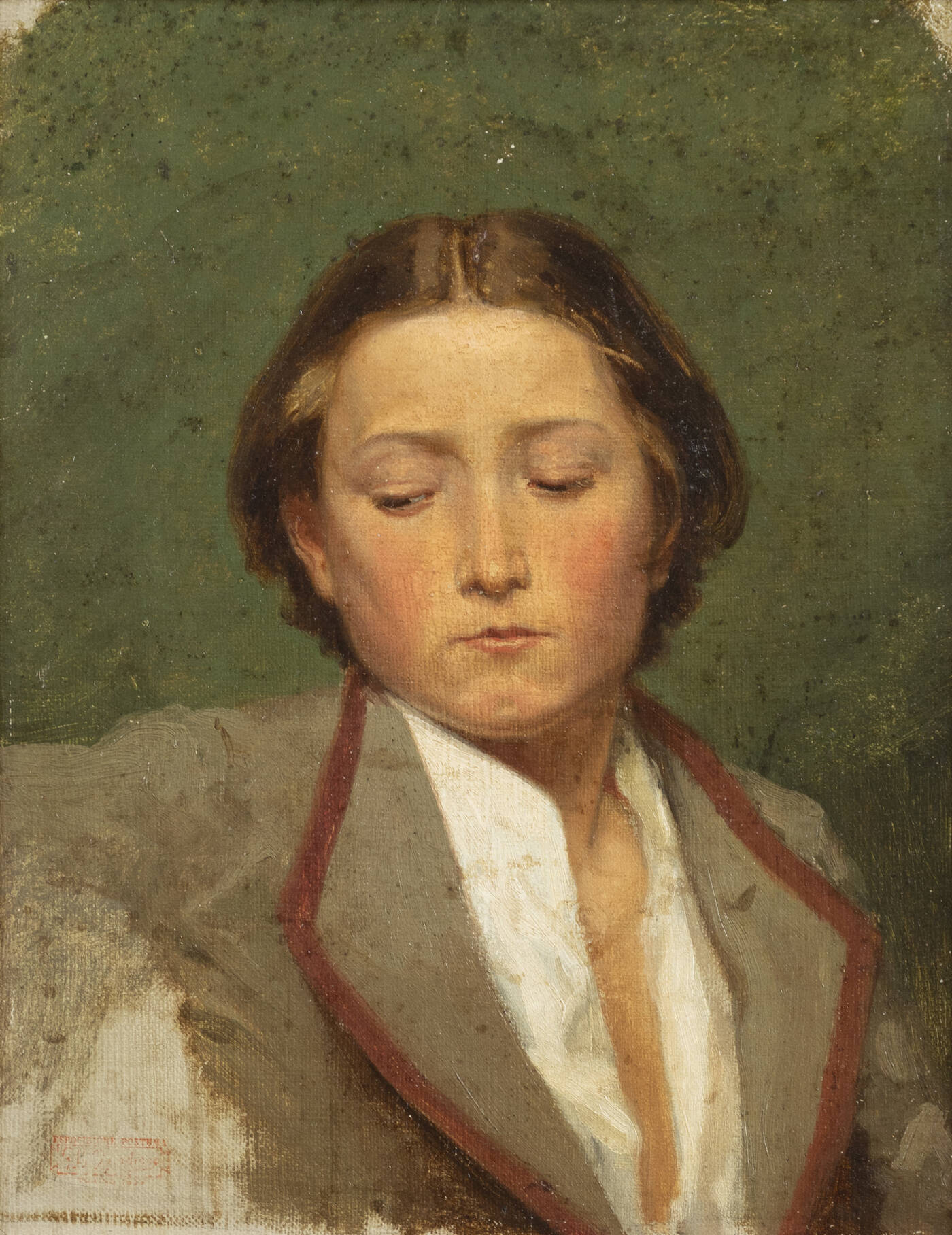 GIOVANNI BATTISTA QUADRONE - 'Studio di testa' 1867-1868 o 'Figura Femminile (La cognata Elvira)'