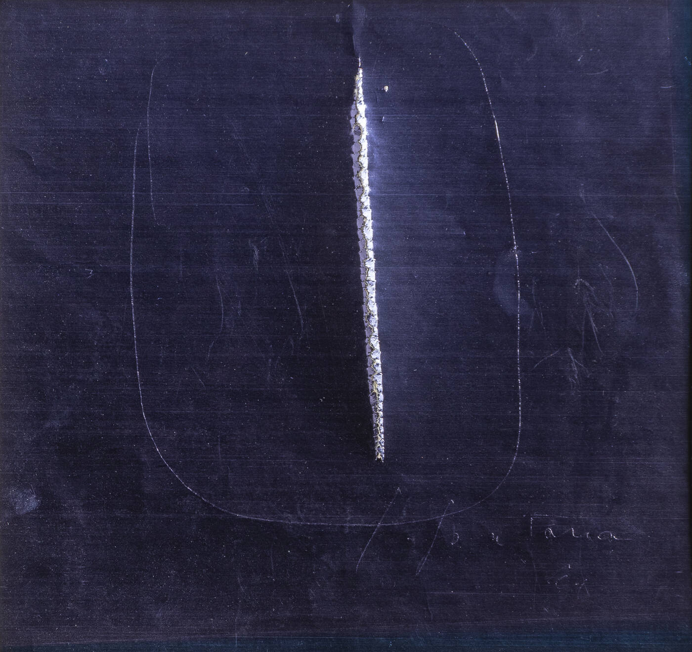 LUCIO FONTANA - 'Concetto spaziale' 1961 