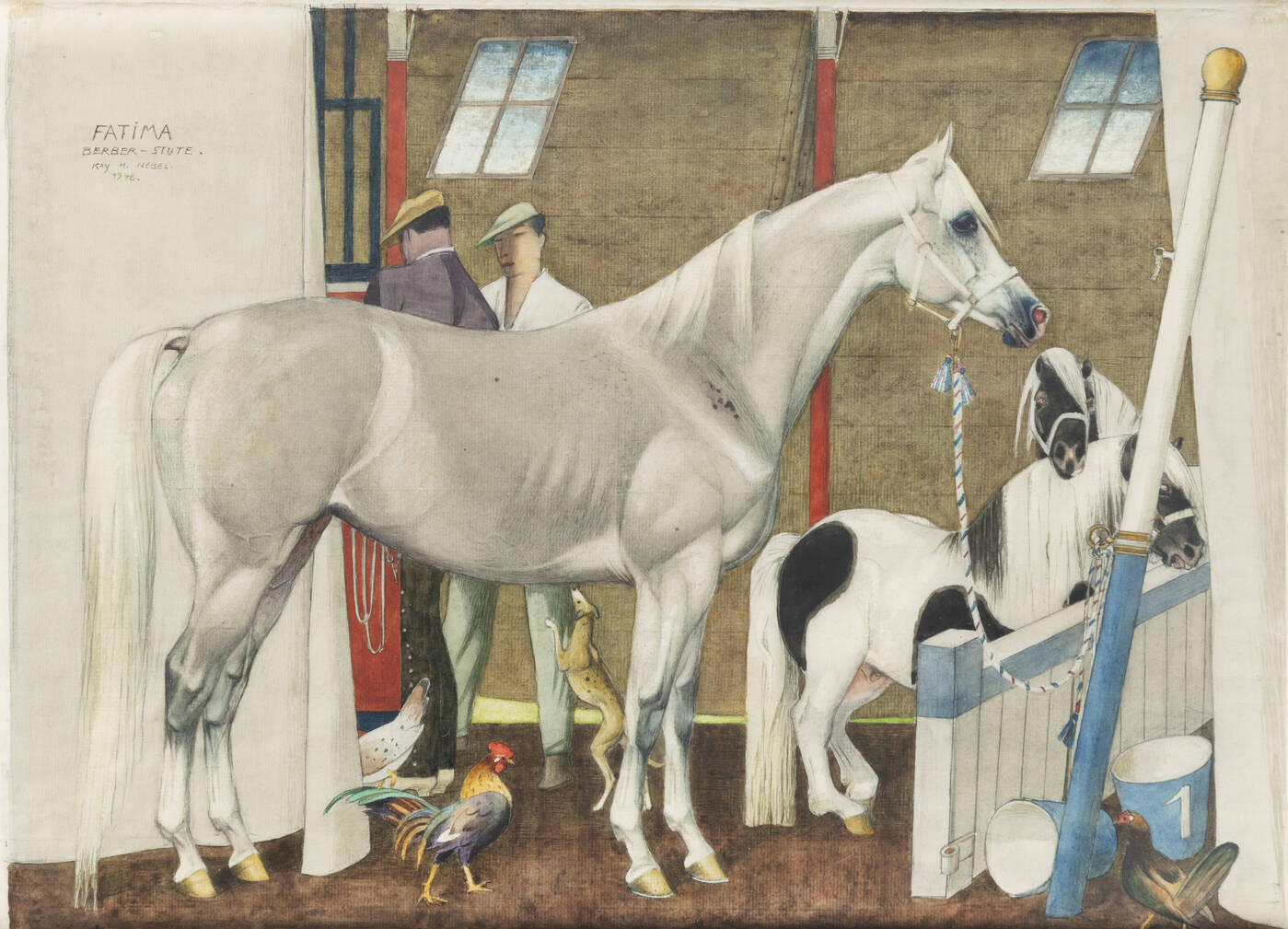 NEBEL KAY  HEINRICH - 'Fatima Berber Stute' 1946