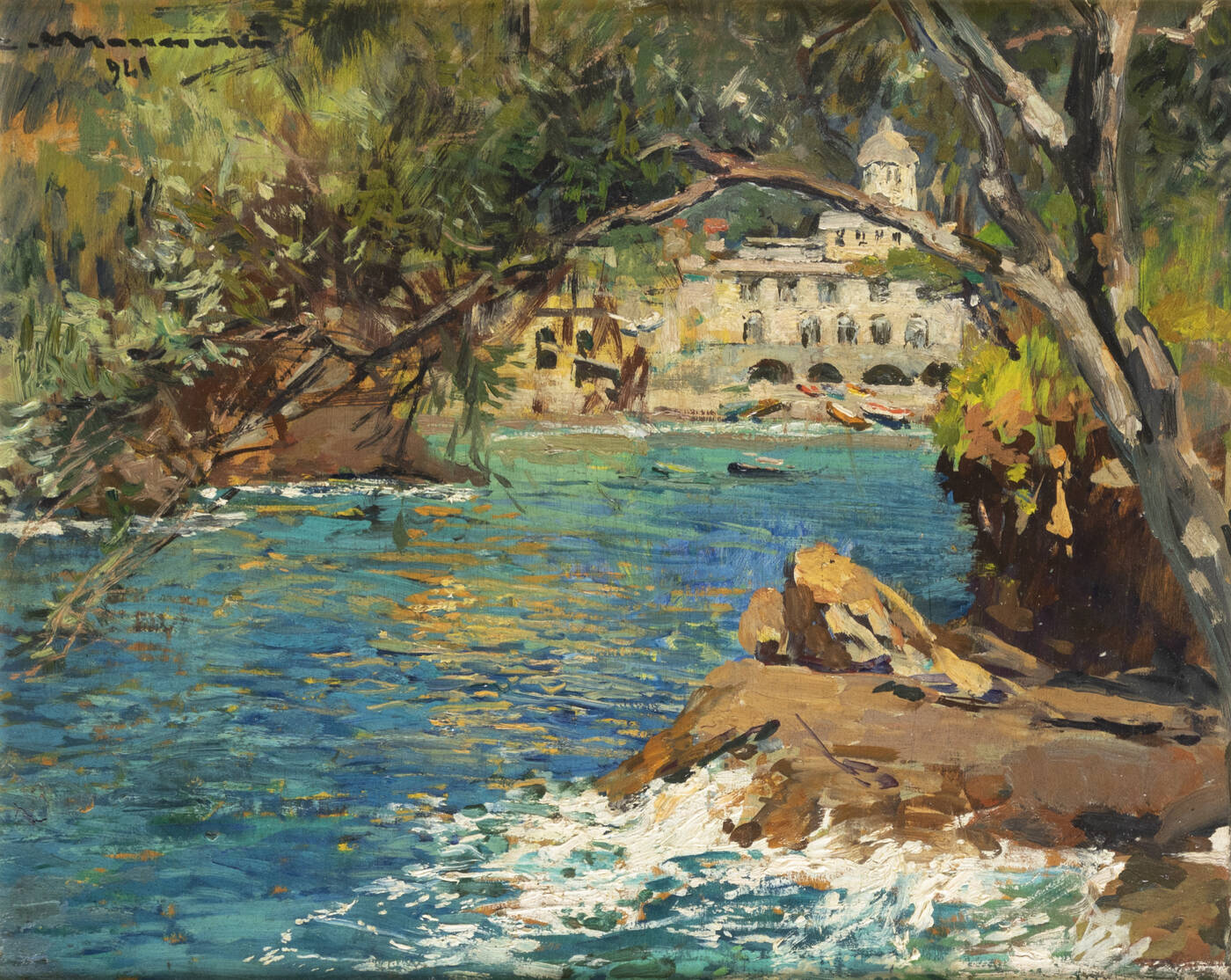 CIPRIANO MANNUCCI - 'Castello dei Doria a Portofino' 1941
