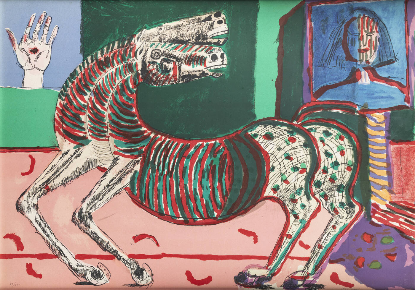 BRUNO CASSINARI - 'Il cavallo', 1977