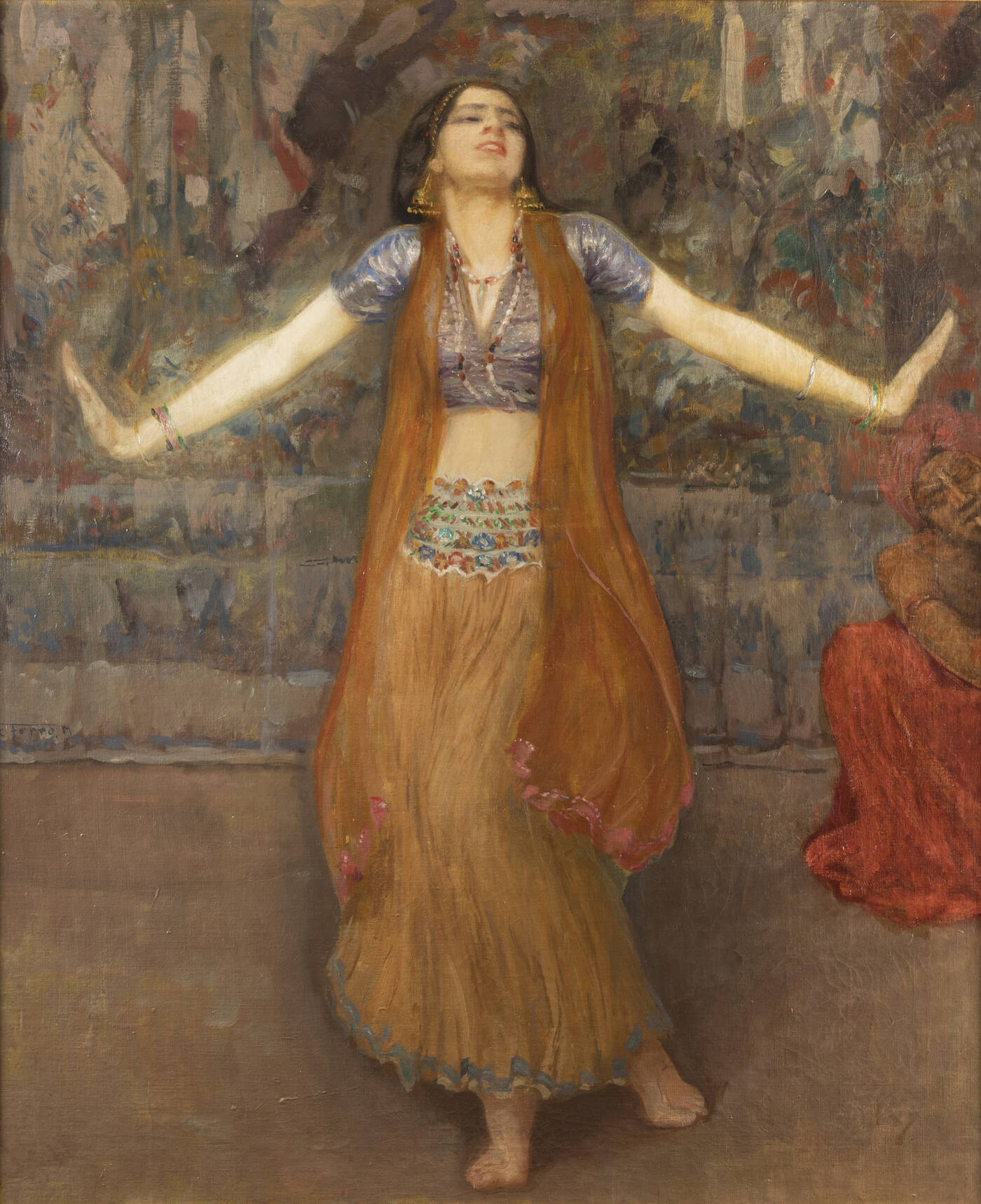 CESARE FERRO - 'La danzatrice indiana Roshanara' 1911