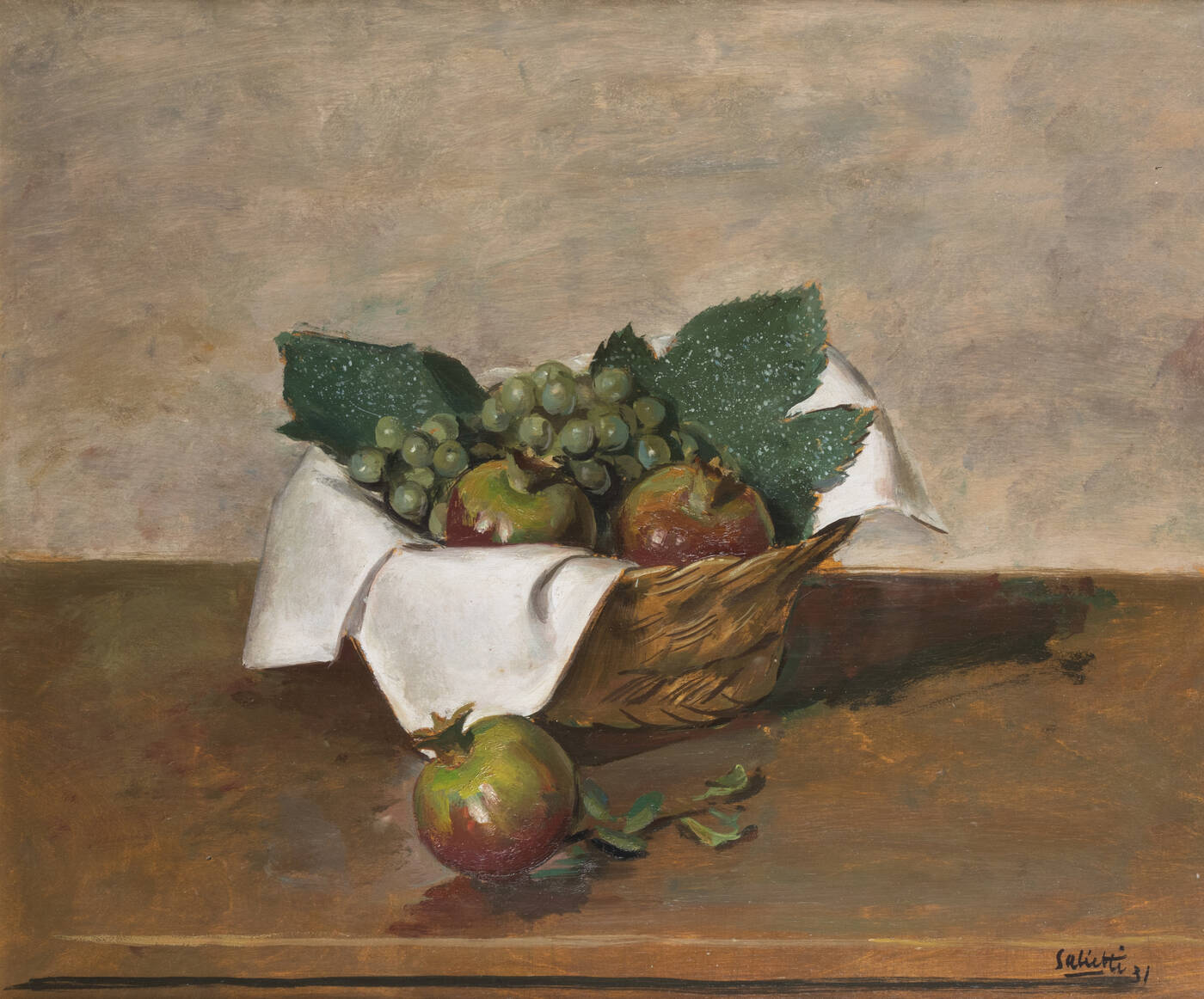 ALBERTO SALIETTI - 'Uva e melograni' 1931