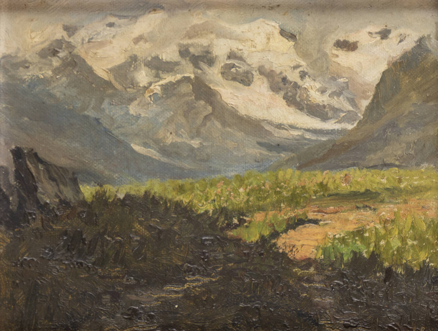 GIOVANNI GUARLOTTI - 'Paesaggio montano'