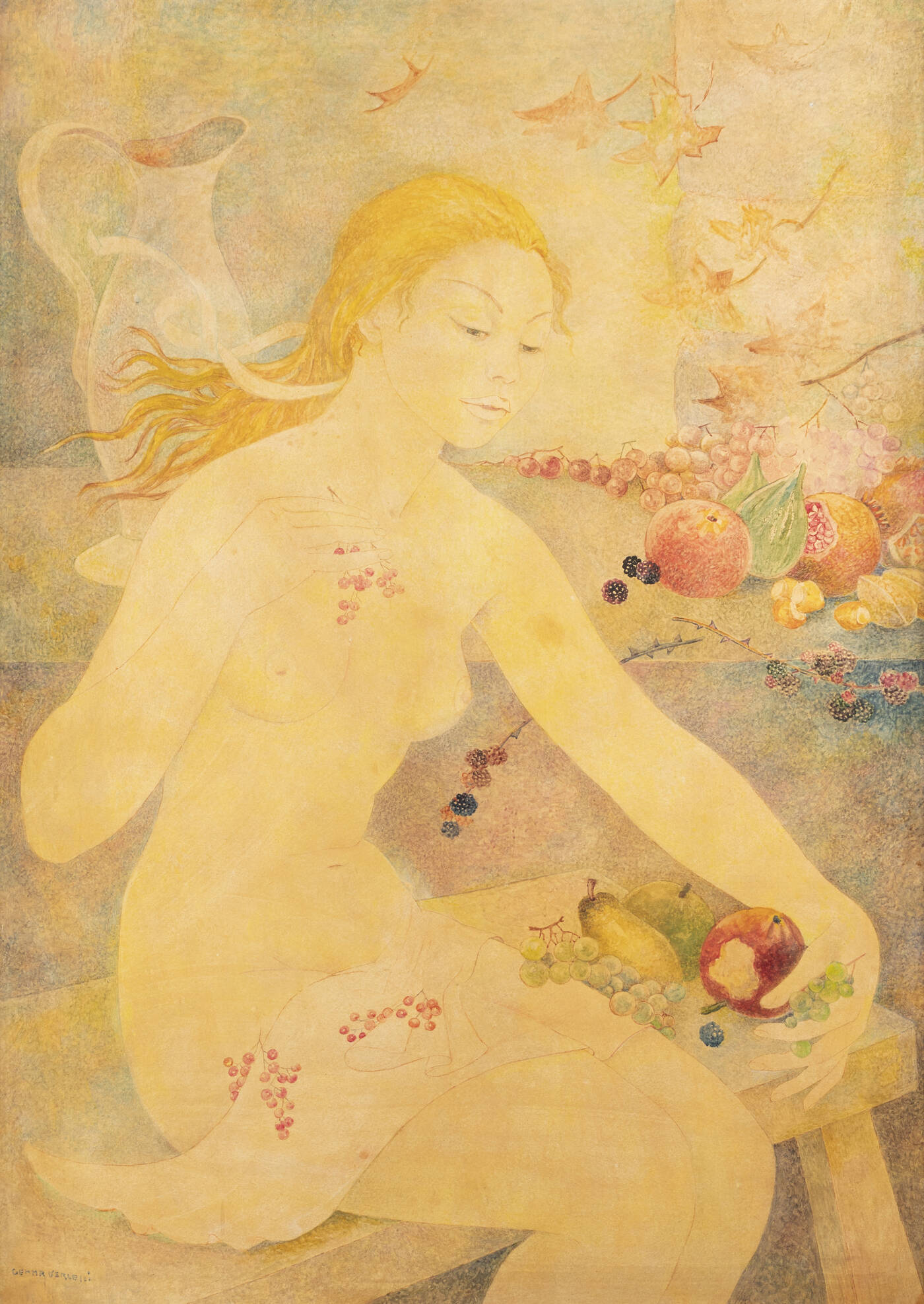 GEMMA VERCELLI - 'Ritratto di donna con natura morta'