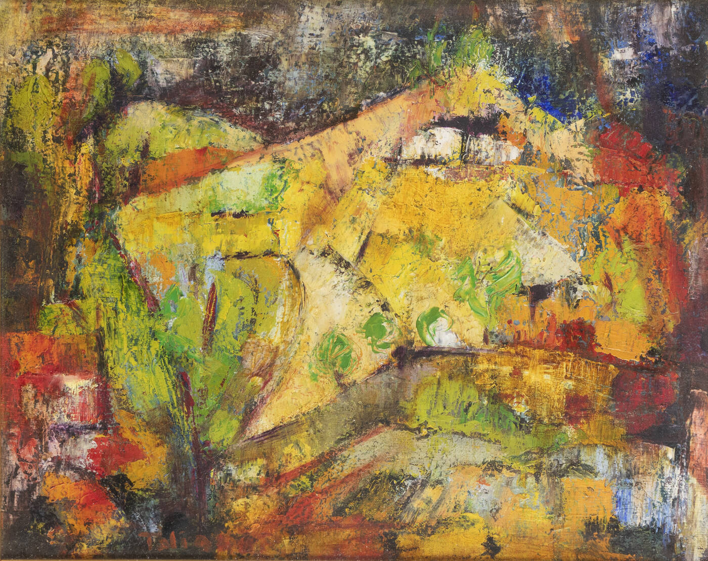 RICCARDO TALIANO - 'Paesaggio astigiano' 1959 RICCARDO TALIANO - 'Paesaggio astigiano' 1959